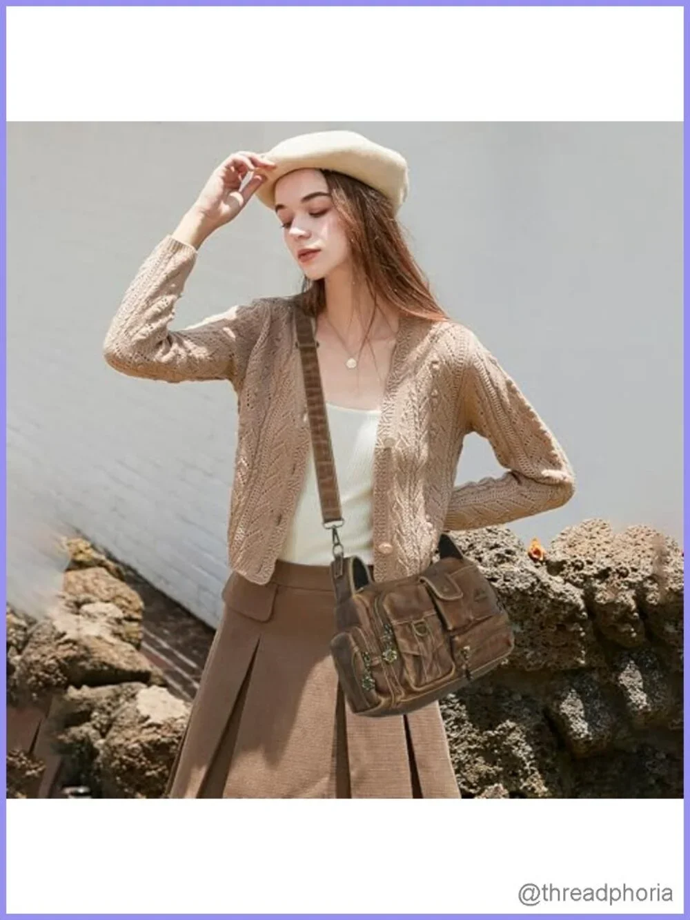Vintage Hobo Shoulder Bag Women Small Crossbody Purse Adjustable Strap Faux